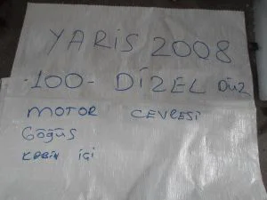 TOYOTA YARIS 2008 ÇIKMA MOTOR ÇEVRESİ TESİSATI 2006 - 2007 - 2008 - 2009 Arası Modellerle Uyumludur