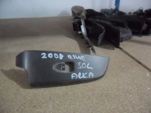HONDA CIVIC 2008 ÇIKMA SOL ARKA CAM DÜĞMESİ PLASTİK ÇERÇEVESİ 2006 - 2007 - 2008 - 2009 - 2010 - 2011 Arası Modellerle Uyumludur