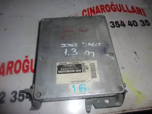 TOYOTA YARIS 2003 ÇIKMA MOTOR BEYİNİ 2000 - 2001 - 2002 - 2003 - 2004 - 2005 - 2006 Arası Modellerle Uyumludur